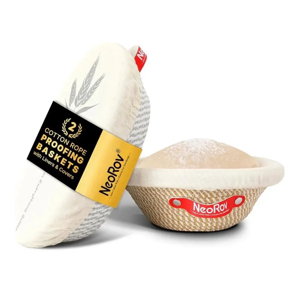 Wokeio and NeoRov Sourdough Bread Starter Kit and Proofing Baskets.‎
